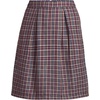image:imageLands End Womens Top of Knee Plaid SkortPlaid Gray HeatherMaroon