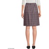 image:imageLands End Womens Top of Knee Plaid SkortPlaid Gray HeatherMaroon