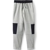 image:imageLands End Boys Basic Iron Knee Fleece JoggerGray Heather