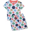 image:imageLands End Boys Short Sleeve Tee and Shorts Pajama SetSmiley FacesWhite