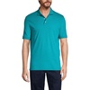 image:imageLands End Essentials Mens Long Sleeve All Day Comfort Polo Shirt  100 Cotton Wont Shrink Pill FadeTeal Breeze