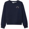 image:imageLands End Girls Crew Neck Embroidered SweatshirtClassic Navy Rainbow
