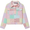 image:imageLands End Girls Denim JacketMulti Madras Plaid