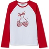 image:imageLands End Girls Graphic Tee ShirtApple Red Disco Cherries
