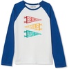 image:imageLands End Girls Graphic Tee ShirtIvory Positive Pennants