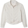 image:imageLands End Girls Long Sleeve Woven Hearts TopHeartsSand Khaki