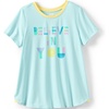 image:imageLands End Girls Short Sleeve Performance TeeAqua Ice Believe You