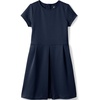 image:imageLands End Girls Short Sleeve Ponte DressClassic Navy