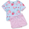 Strawberries/Pink Gingham