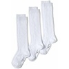 image:imageLands End Girls Solid Cable Knee Socks 3 PackWhite