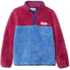 image:imageLands End Kids Heritage Fleece Quarter Zip Pullover TopRose VioletSky Blue
