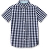 image:imageLands End Kids Short Sleeve Poplin Camp ShirtNavy Gingham