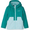 image:imageLands End Kids Water Resistant Hooded Slicker Rain JacketDeep GreenLight Blue