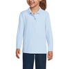 image:imageLands End School Uniform Girls Long Sleeve Feminine Fit Rapid Dry Polo ShirtBlue