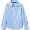 image:imageLands End School Uniform Girls No Gape Long Sleeve Stretch ShirtLight Sea Blue