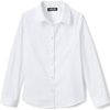 image:imageLands End School Uniform Girls No Gape Long Sleeve Stretch ShirtPearl White