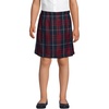 image:imageLands End School Uniform Girls Plaid A Line Tab Skort Top of KneeClassic Navy Large Plaid