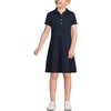 image:imageLands End School Uniform Girls Short Sleeve Interlock Polo DressClassic Navy