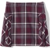 image:imageLands End School Uniform Girls Slim Side Pleat Plaid Skort Above KneeBurgundyGray Plaid