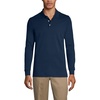 image:imageLands End School Uniform Mens Long Sleeve Interlock Polo ShirtClassic Navy