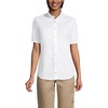 image:imageLands End School Uniform Womens No Gape Short Sleeve Stretch ShirtPearl White