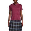 image:imageLands End School Uniform Womens Short Sleeve Feminine Fit Interlock Polo ShirtBurgundy