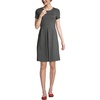 image:imageLands End School Uniform Womens Short Sleeve Ponte DressCharcoal Heather