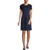 image:imageLands End School Uniform Womens Short Sleeve Ponte DressClassic Navy