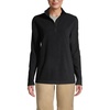 image:imageLands End School Uniform Young Womens Lightweight Fleece Quarter Zip PulloverBlack