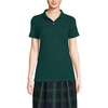 image:imageLands End School Uniform Young Womens Short Sleeve Mesh Polo ShirtEvergreen