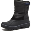 image:imageLands End Waterproof Kids Snow Boots  Insulated Warm Fleece Lined Winter Boots for Toddlers Girls amp Boys Size 510 Toddler or 117 Little or Big KidBlack