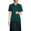 image:imageLands End Womens Short Sleeve Banded Bottom Polo ShirtEvergreen