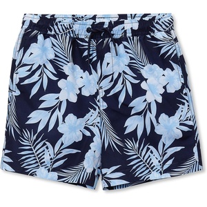 image:imageLands End Boys Print Swim TrunksTropical FloralNavy