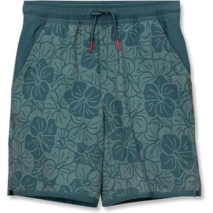 image:imageLands End Boys Stretch Hydroliner Sport Swim TrunkForest Green Floral