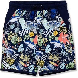 image:imageLands End Boys Stretch Hydroliner Sport Swim TrunkPineapple SurfDeep Sea Navy