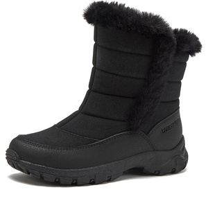 image:imageLands End Expedition Warmest Waterproof No Tie Kids Snow Boots for Boys and Girls  Insulated Winter Fleece Lined Snow Boots Size 11 to 7 Little and Big Kid ShoesBlackBlack