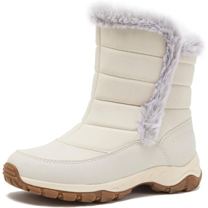 image:imageLands End Expedition Warmest Waterproof No Tie Kids Snow Boots for Boys and Girls  Insulated Winter Fleece Lined Snow Boots Size 11 to 7 Little and Big Kid ShoesWhite