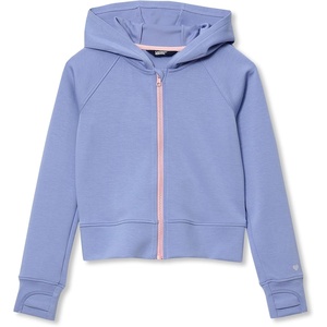 image:imageLands End Girls Active Zip Up HoodiePale Purple Iris