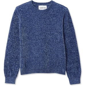 image:imageLands End Girls Chenille SweaterGray Blue