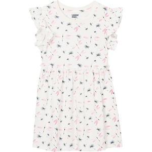 image:imageLands End Girls Gathered Waist Tunic TopIvory Dragonfly