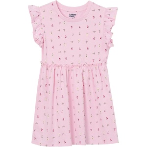 image:imageLands End Girls Gathered Waist Tunic TopPink Ditsy Floral