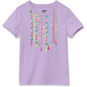 image:imageLands End Girls Graphic TeeFriendship BraceletsLavender