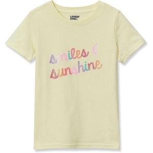 image:imageLands End Girls Graphic TeeSunshinePale Yellow