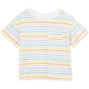 image:imageLands End Girls Meet and Greet Pocket TeeColorful Stripe