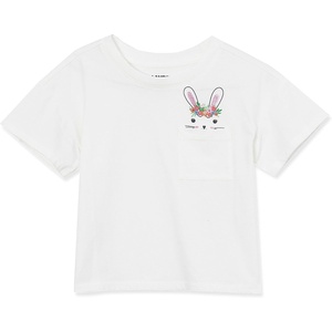 image:imageLands End Girls Meet and Greet Pocket TeeWhite