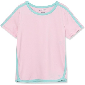 image:imageLands End Girls Short Sleeve Performance TeeFairy Tale Pink