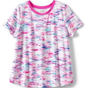 image:imageLands End Girls Short Sleeve Performance TeePink Multi Ikat