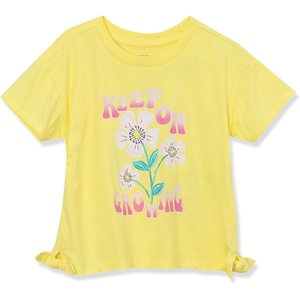 image:imageLands End Girls Short Sleeve Side Tie Graphic TeeKeep on Growing