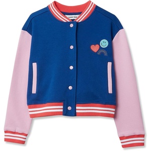 image:imageLands End Girls Varsity Bomber JacketRainbowMidnight BlueLavender