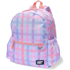 image:imageLands End Kids Backpack Black Techpack LargeCoral Blush Plaid